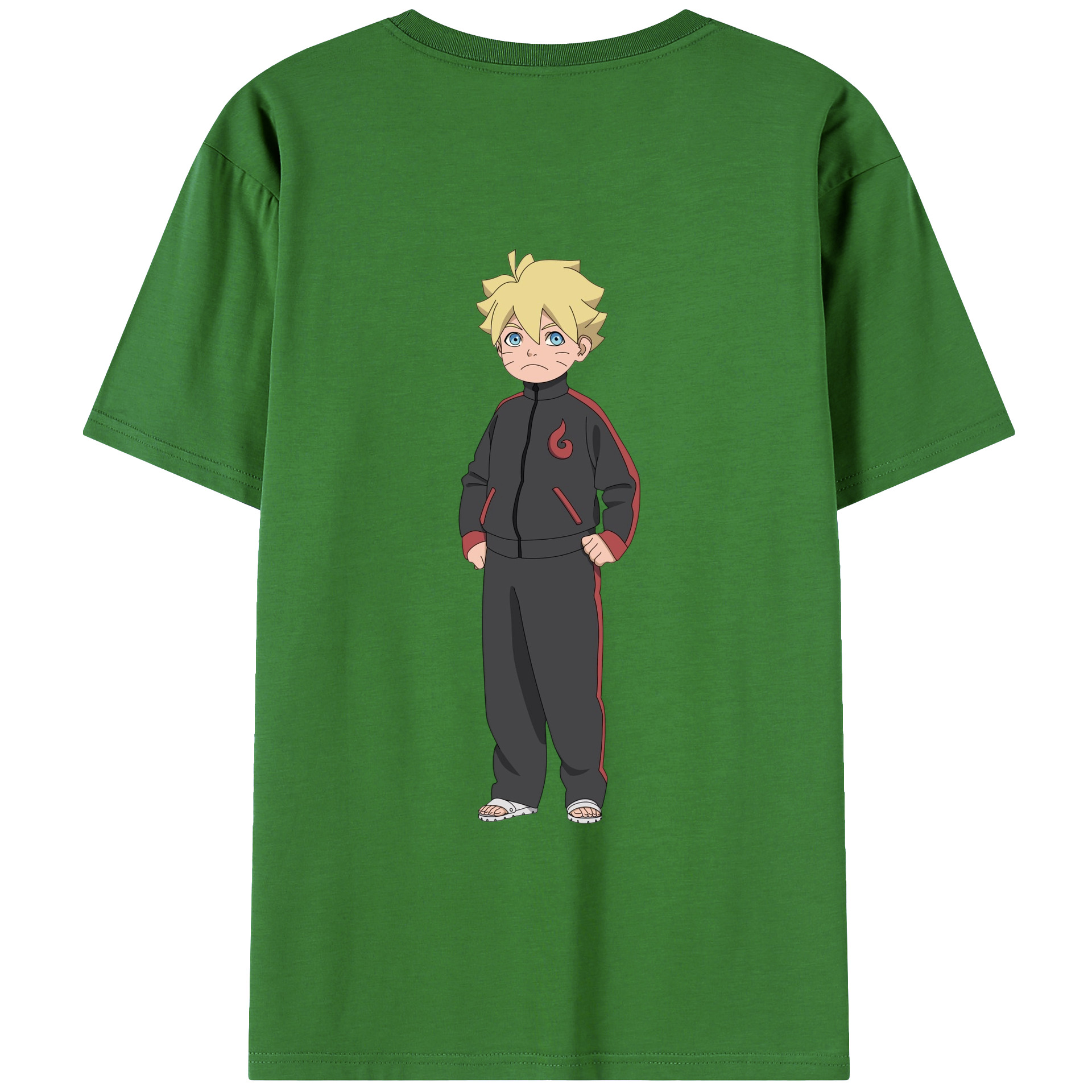 （画像用） NARUTO -ナルト- うずまき ボルト Uzumaki Boruto レディース半袖Tシャツ(バックプリント)